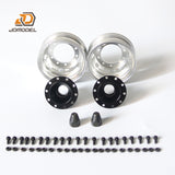 JDM Front Wheel Metal Hub Bearing Brake For LESU 1/14 Scale RC Dumper Tractor DIY Truck Remote Control Model Tamiya Car