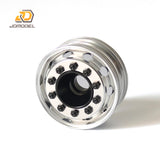 JDM Front Wheel Metal Hub Bearing Brake For LESU 1/14 Scale RC Dumper Tractor DIY Truck Remote Control Model Tamiya Car