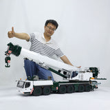 Eyewhale 1/14 RC Hydraulic Cranes Truck Giant 5M Length Crane 6 Axles WITH Sound Light System Painted and Assembled