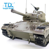 Tongde M24 Chaffee 1/16 Remote Control Light Tank Infrared Combating System Turret Rotate