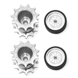 Tongde Metal Tracks Idler Sprockets Road Wheels Set Rock Arm Road Wheels Driving Wheel & Idler for M60A1 1/16 RC Tank Model Parts