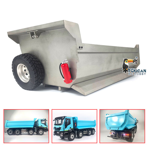 Metal U-shaped Bucket for 1/14 8x8 Remote Control Dumper RC Hydraulic Dump Truck DIY Spare Parts Accessories