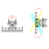 Stainless Steel Snow Blade for 1/14 Scale Remote Controlled Hydraulic Dumper Truck Tipper Car Model Spare Part Accessory