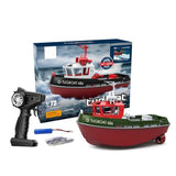 1/72 Heng Long 2.4G RC Tugboat Remote Control Towboat Powerful Dual Motor Model with Servo Motor ESC Emulated Boat Hobby Models