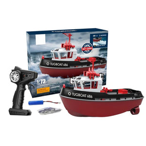 1/72 Heng Long 2.4G RC Tugboat Remote Control Towboat Powerful Dual Motor Model with Servo Motor ESC Emulated Boat Hobby Models