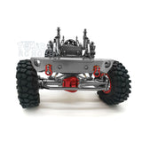 CN Stock Second-hand 90%New 455MM RC Cars 1/10 AXIAL SCX10 CNC Rock Crawler Chassis Upgraded Tires W/O ESC