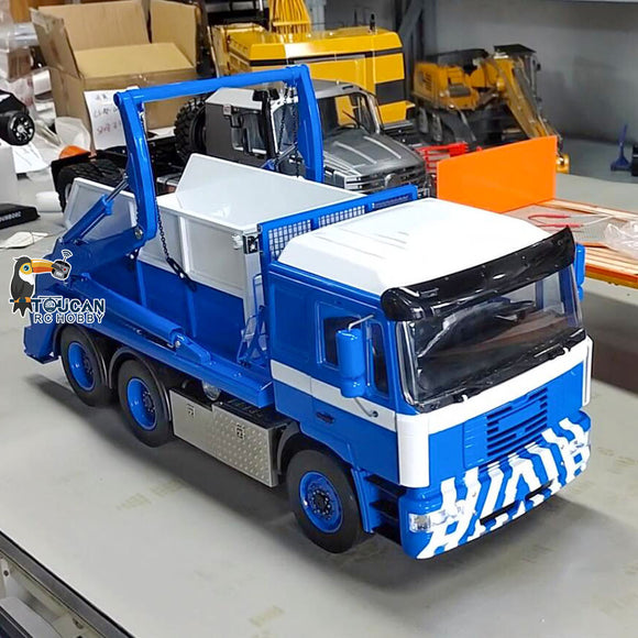 1/14 VL18U F2000 RC Hydraulic Euipment Remote Controlled Skip Loader Metal Swing Arm Loaded Dump Car Model Painted Assembled