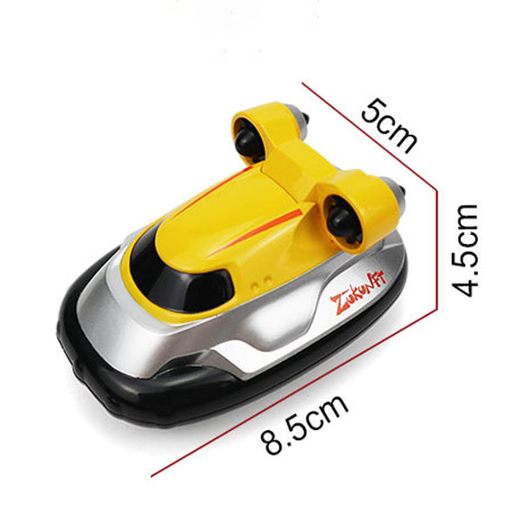 Electric Remote Control Hovercraft Boat RC Mini Ship Toy High Speed Toy for Kids Ready to Run with Rechargeable Battery