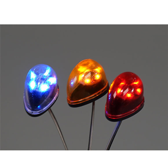 1/14 Plastic Warning Light for DIY Tamiya RC Tractor Truck Loader Bulldozer Car Different Color