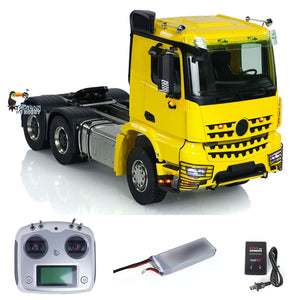 1/14 RC Tractor Truck K3363 6x6 Metal Chassis Remote Control Car 3-speed Gearbox Differential Lock Lighting Sound Systems