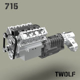 TWOLF 1:1 TW-715 RC Off-road Vehicles Remote Control Crawler Car Full Metal CNC KIT Version Unpainted Unassembled