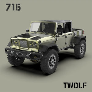 TWOLF 1:1 TW-715 RC Off-road Vehicles Remote Control Crawler Car Full Metal CNC KIT Version Unpainted Unassembled