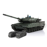 Henglong 1/16 TK7.0 Leopard2A6 RC RTR Tank 3889 360 Turret Barrel Recoil Metal Tracks W/ Rubber Pads Sprockets Idlers Road Wheels