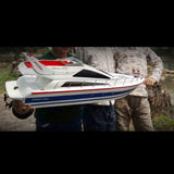 Heng Long RC Racing Boat 2.4G Remote Control High-Speed Luxury Yacht Ship Model with Servo Motor ESC Assembled Painted