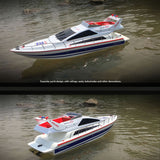 Heng Long RC Racing Boat 2.4G Remote Control High-Speed Luxury Yacht Ship Model with Servo Motor ESC Assembled Painted