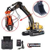 1/14 RC RTR Hydraulic Excavator EC360 JDM V2 Upgraded Digger Model with Sound & Light Systems Three-way directional valves Battry