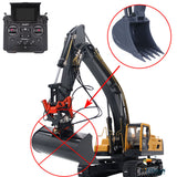 1/14 RC Hydraulic Excavator EC360 JDM V2 Upgraded Painted Digger Assembled Model with Sound & Light Systems Radio Motor Servo ESC