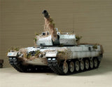 Henglong 1/16 Scale TK7.0 Leopard2A6 RC RTR Tank 3889 W/ 360 Turret Barrel Recoil Metal Tracks Sprockets Idlers Road Wheels