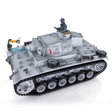 1/16 Scale TK7.0 Plastic Version Henglong Panzer III H FPV RTR RC Tank Model 3849 Gearbox 360 Turret Tracks Smoke Sound BB IR