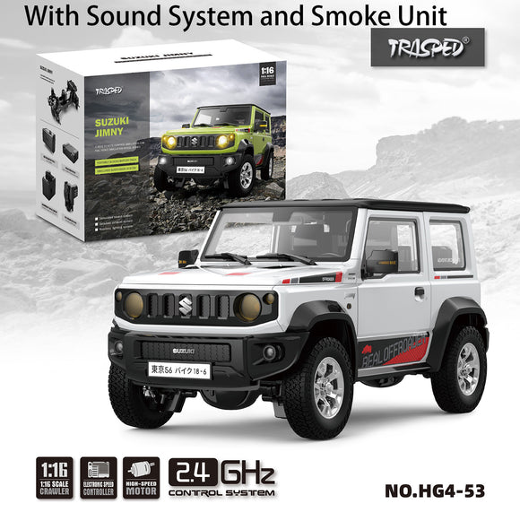 HG 1/16 4x3 RC Off-road Vehicles Electric Remote Controlled Crawler Climbing Car Sound Light Smoke Painted Assembled