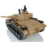 1/16 Scale TK7.0 Customized Version Henglong Panzer III H Ready To Run RC Model Tank 3849 Metal Tracks Wheels Smoke Sound BB IR