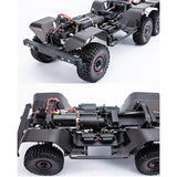 1/10 YIKONG 630x245x260mm RC Grey Crawler Car 6WD YK6101 Pickup Model ESC Motor Servo Light System W/O Battery Charger Sound