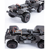 630x245x260mm YIKONG RC 1/10 Black Crawler Car 6WD YK6101 Pickup Model ESC Motor Servo Light System W/O Sound Battery Charger