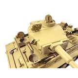 Mato 100% Metal 1/16 Scale Yellow German Tiger I BB Shooting KIT RC Tank 1220 Steel Driving Gearbox Armored Vehicle