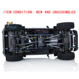 CAPO CUB2 JK KIT 1/18 Metal Chassis Crawler RC Car 2Speed Gearbox Differential ESC Motor Servo Battery Light System Flysky GT5 Transmitter