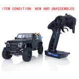 CAPO CUB2 JK KIT 1/18 Metal Chassis Crawler RC Car 2Speed Gearbox Differential ESC Motor Servo Battery Light System Flysky GT5 Transmitter