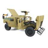 HG 1/10 RC 4*4 Upgraded Yellow Military Vehicle P408 Racing Car ESC Motor Radio Light & Sound System W/O Battery Charger
