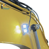1/14 Carter CAT 6015B Yellow Metal Hydraulic RC Excavator Lights System Liquid Crystal Display ESC Motor Servo Flysky FS-i6S Radio