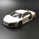 AUDI R8 Body Shell Carbon Fibre Chassis KIT DIY Model RC Toys 1/28 AWD 4*4 MINID Remote Control Racing Drift Car Model