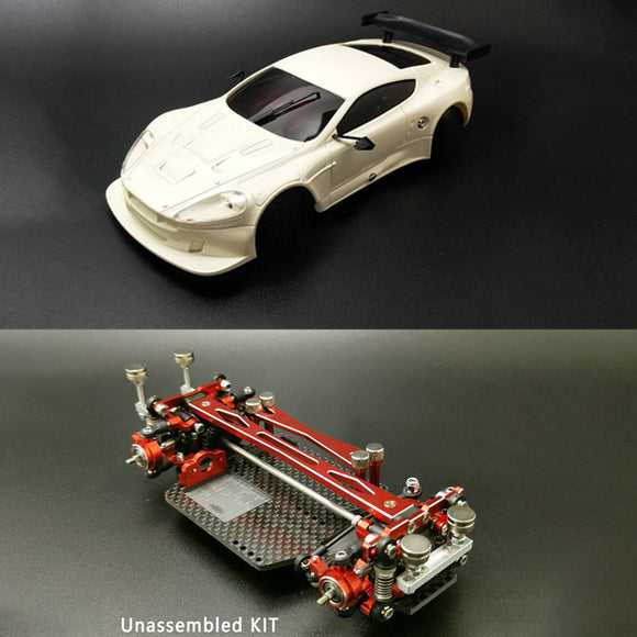 Body Shell Upgraded Chassis KIT DIY 1/28 MINID RC Racing Vehicles Toys Remote Control Drift Car