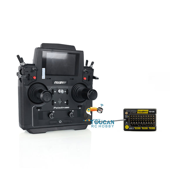 KABO Black Flysky PL18EV Lite Transmitter Radio System FGr12B Receiver for RC Boat Car Excavator Truck Tractor Dumper Model