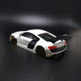 AUDI R8 Body Shell Carbon Fibre Chassis KIT DIY Model RC Toys 1/28 AWD 4*4 MINID Remote Control Racing Drift Car Model