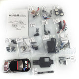 1/28 Lancer EVO Body Shell 4X4 AWD Carbon Fibre Chassis MINID RC Drift Vehicles RC Racing Car Model KIT