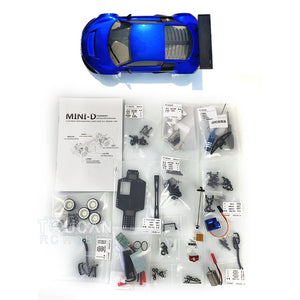 1/28 AWD Chassis AUDI R8 Body Shell MINID RC Drift Vehicles Remote Control Racing Car KIT Motor ESC Servo