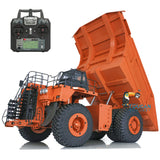 Orange 1/20 RC CAT 793D Metal Hydraulic Mine Truck CAT Dumper Tipper I6X Radio ESC Motor Servo Light System Warning Sound System