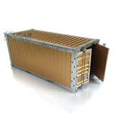 Toucanrc 20ft Full Metal Container 436*182*193mm for 1/14 RC Tractor Truck Trailer Tamiyaya Model Vehicles s