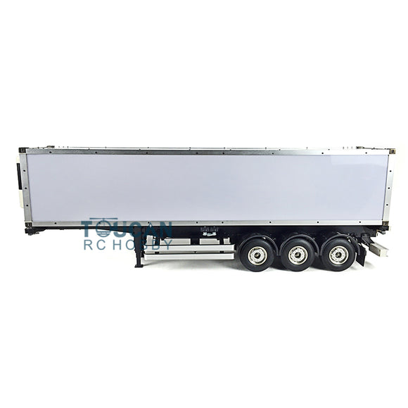 Toucanrc 40ft Reefer Semi-trailer 3Axles Chassis Container for Tamiyaya RC 1/14 Tractor Truck Remote Control Vehicles