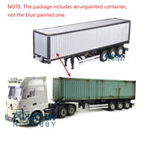 Toucanrc 1/14 6*4 Plastic Remote Control Tractor Truck Painted Container Semi-Trailer for Tamiyaya RC Vehicles