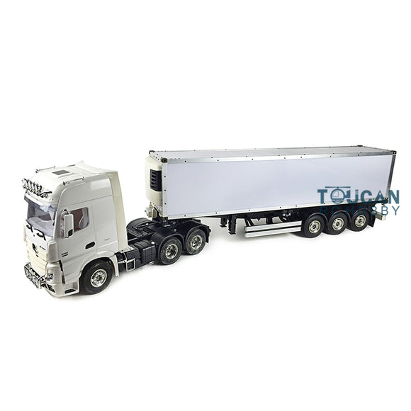 1/14 RC Toucanrc 6*4 Tractor Truck 40ft Reefer Container Semi-Trailer for Tamiyaya Remote Control Vehicles Model