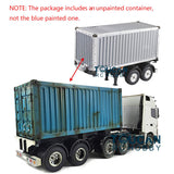 Toucanrc RC 1/14 6x4 Remote Control Tractor Truck 20ft Container Semi-Trailer for Tamiya DIY Model