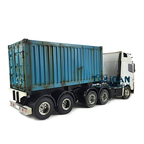 Toucanrc RC Car 1/14 6x4 Tractor Truck 20ft Container Semi-Trailer Painted for Remote Control Tamiyaya Vehicles