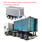 Toucanrc RC Toys 1/14 6x4 Remote Control Tractor Truck 20ft Container Semi-Trailer for Tamiyaya