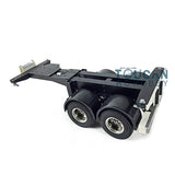 Toucanrc 1/14 20ft Chassis 2Axles for 1/14 DIY Tamiyaya RC Tractor Truck Remote Control Trailer Vehicle Model rl