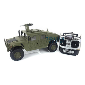 HG 1/10 RC Green 4*4 P408 U.S. Military Vehicle Racing Car 2Speed ESC Motor 16CH Radio W/O Battery Charger Light & Sound System