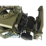 1/10 HG RC 4*4 Green Upgraded Military Vehicle P408 Racing Car ESC Motor Radio Light Sound System W/O Battery Charger