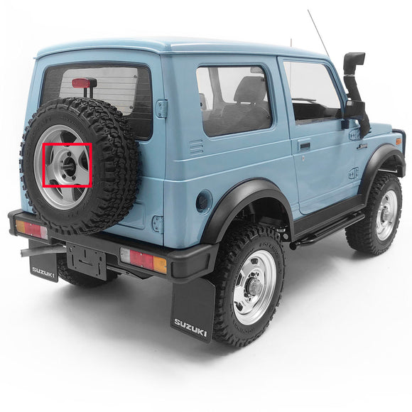 CCHand Holder & Spare Tire Suitable for Capo Radio Controlled Samurai 1/6 RC Rock Crawler Car Sixer1 DIY Model Vehicle Spare Parts